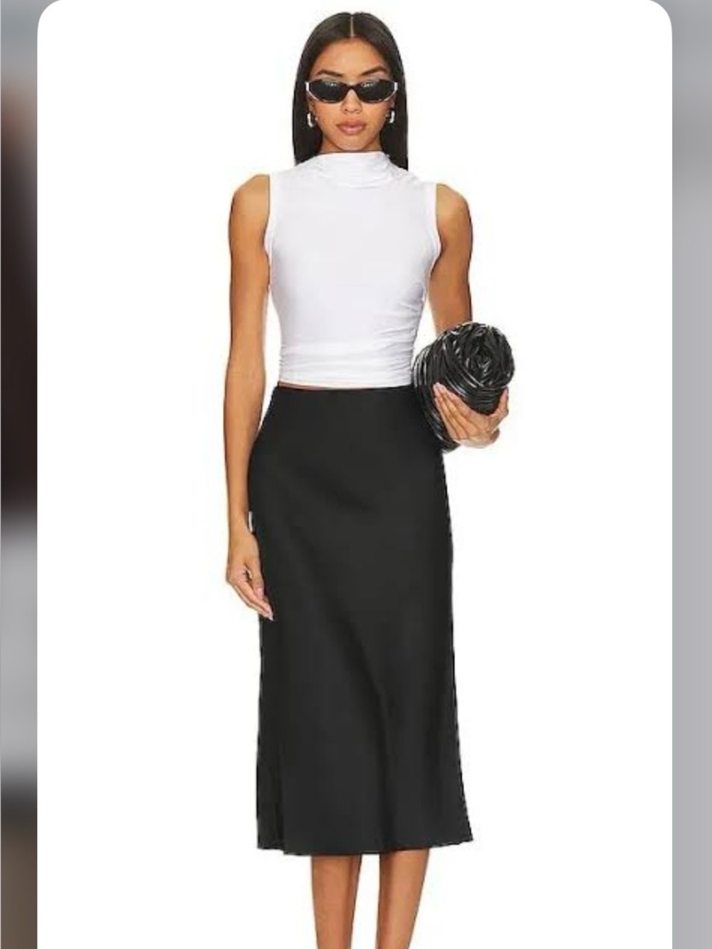 Sanctuary Everyday Mid-Rise Maxi Skirt in Black size XS